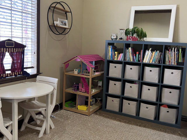 Play therapy room at Therapy Academy office